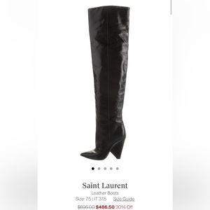 COPY - Set of 2 Saint Laurent style (replicas) over the knee boots